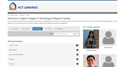 Desktop Screenshot of libguides.hct.ac.ae