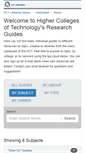 Mobile Screenshot of libguides.hct.ac.ae